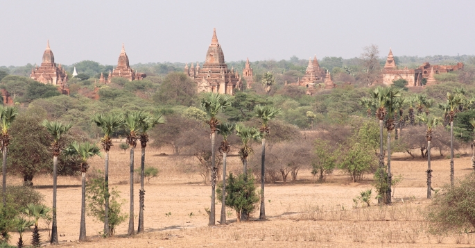 Decadent ancient temples of Bagan